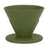 Silicone Coffee Dripper Reusable Cone Coffee Filter Holder for Travel Hiking Camping Home OfficeGreen