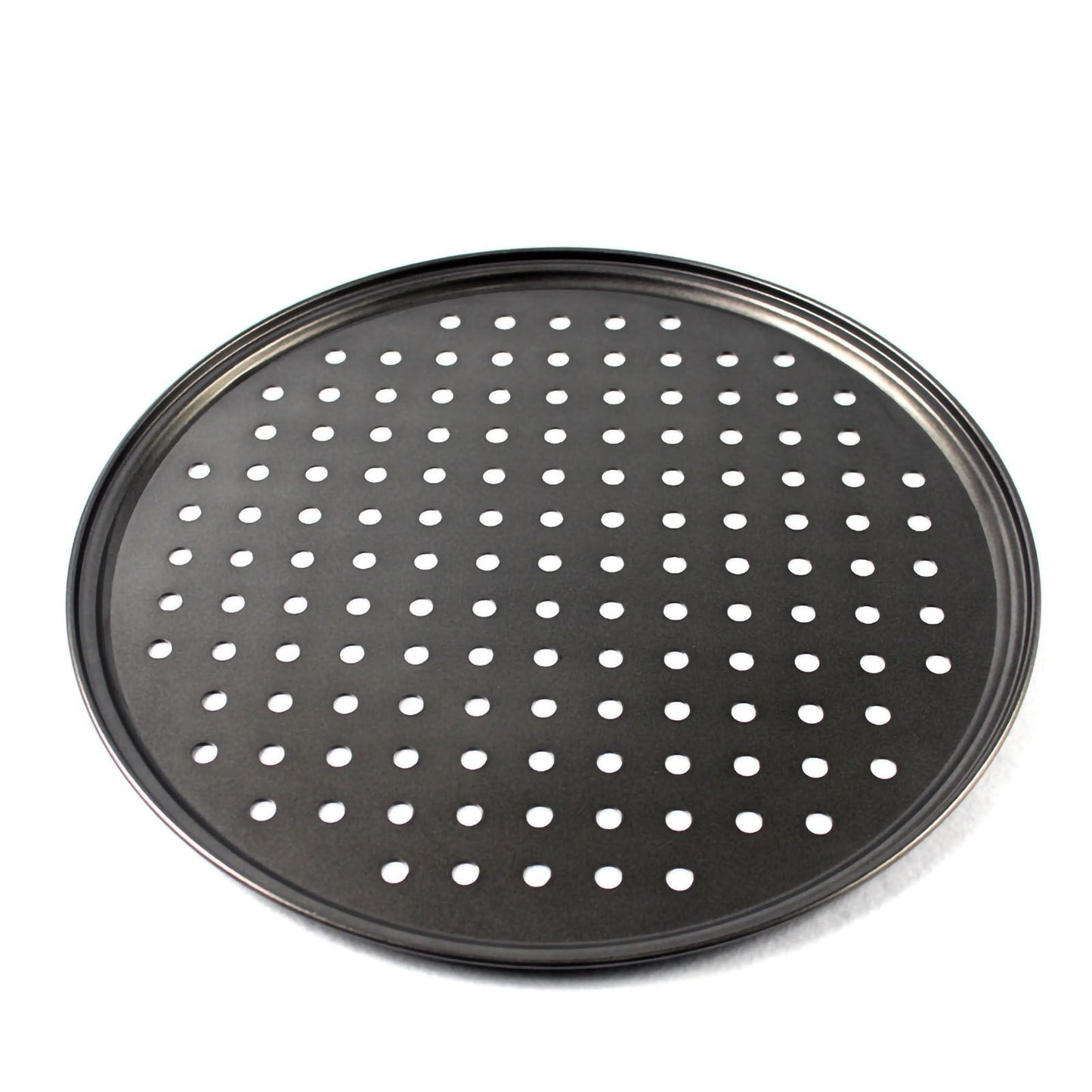 Perforated Pizza Pan Non Stick Baking Easy Unmolding Firm Bottom Vented Pizza Pan 24.5CM