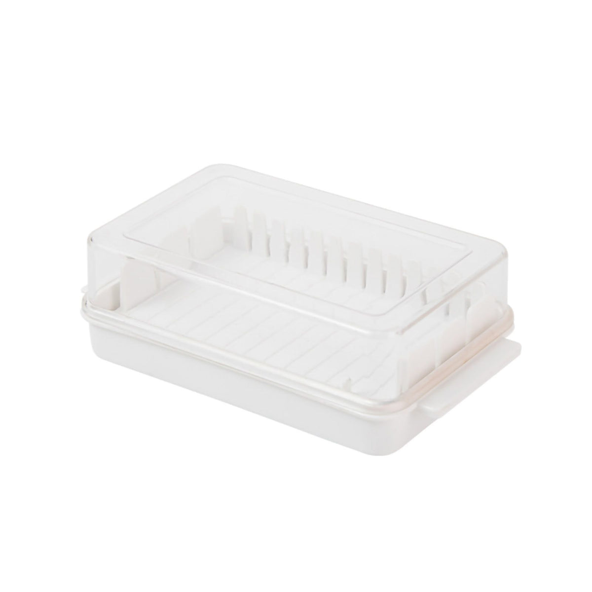 Butter Cutting Box with Transparent Lid Cutting Wizard Preservation Multifunctional Butter Container for Refrigerator White