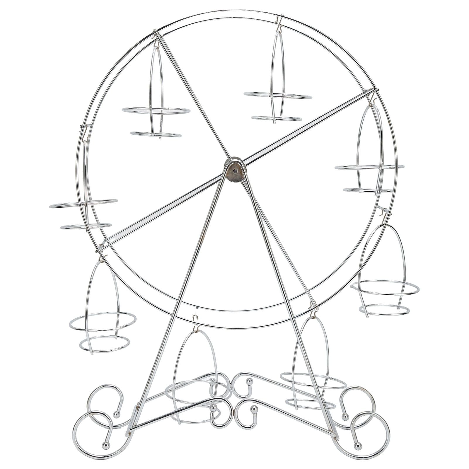 Ferris Wheel Cupcake Stand 8 Cups Dessert Carrier Display Holder for Restaurants Dessert Shops Theme Party