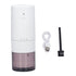 Electric Coffee Grinder Home Travel Portable USB Rechargeable Wireless Mini Electric Automatic Cone Coffee Grinder White