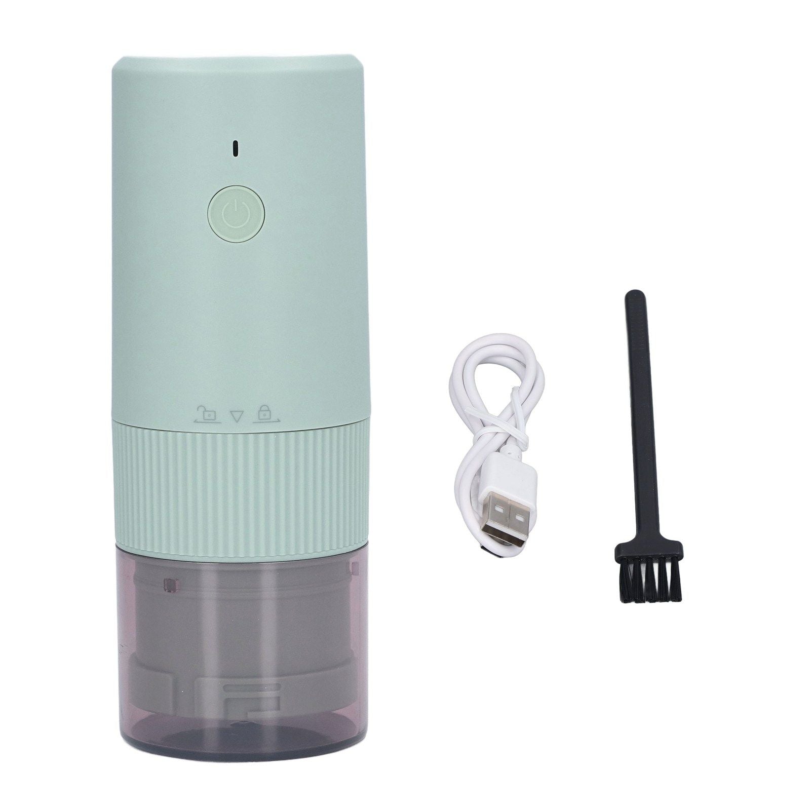 Electric Coffee Grinder Home Travel Portable USB Rechargeable Wireless Mini Electric Automatic Cone Coffee Grinder Green