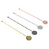4pcs Stainless Steel Cocktail Layering Stick Coffee Beverage Stirrers Stick for Restaurants Milk Tea Shop