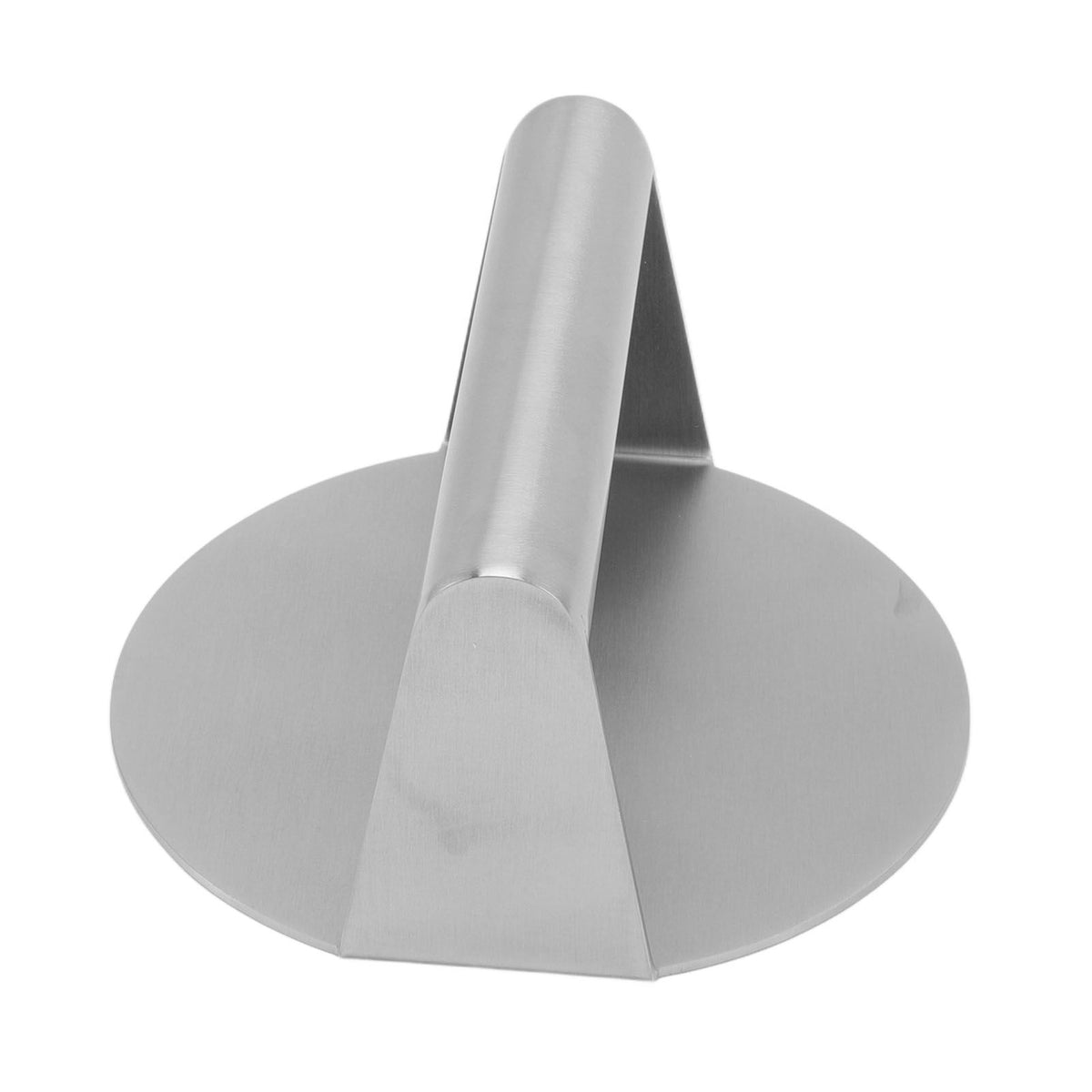 Meat Press Manual Stick Free Comfortable Handle 304 Stainless Steel Round Burger Press for Bacon Steak Grilling
