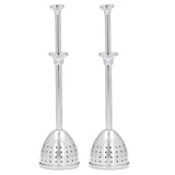 2Pcs Tea Strainer Long Handle Stainless Steel Infuser Filter Reusable Teapot Interval Diffuser