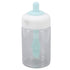 Press Control 2 in 1 Oil Bottle Dispenser Kitchen Glass Oil Bottle with Silicone Brush 230ml Blue
