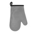 Silicone Oven Mitt High Temperature Resistant Waterproof Slip Proof Kitchen Baking Glove with Cotton Liner Gray