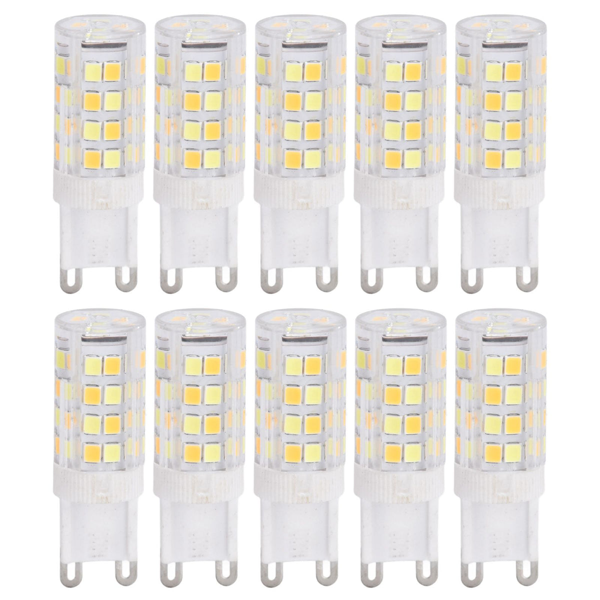 10PCS G9 220V LED Lamp Dimmable Ceramic LED Bulb Replace Halogen Lamp for ChandelierG9 5W 52LED