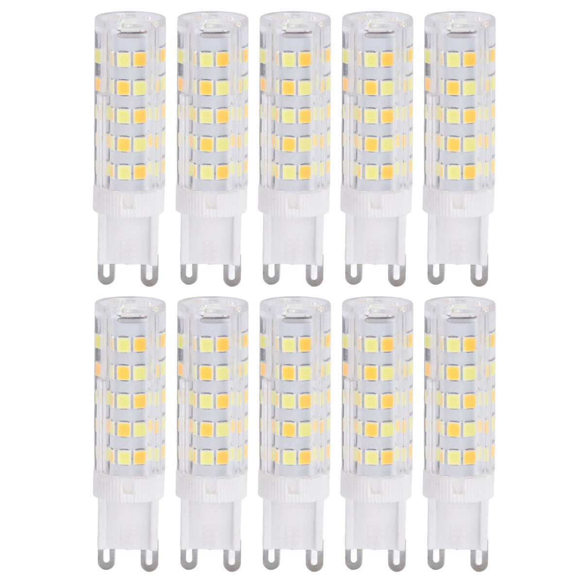 10PCS G9 220V LED Lamp Dimmable Ceramic LED Bulb Replace Halogen Lamp for ChandelierG9 7W 64LED