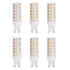 6PCS 66LED G9 Light Bulb 9W 85‑265V Small Ceiling Lamp Bulb 3 Light Color Wall Lamp Bulb for Home