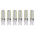 6Pcs G9 Silicone Bulbs 5W 104LED Light Bulb IP45 Waterproof for Home Chandelier Wall Lamp 220VWarm Light