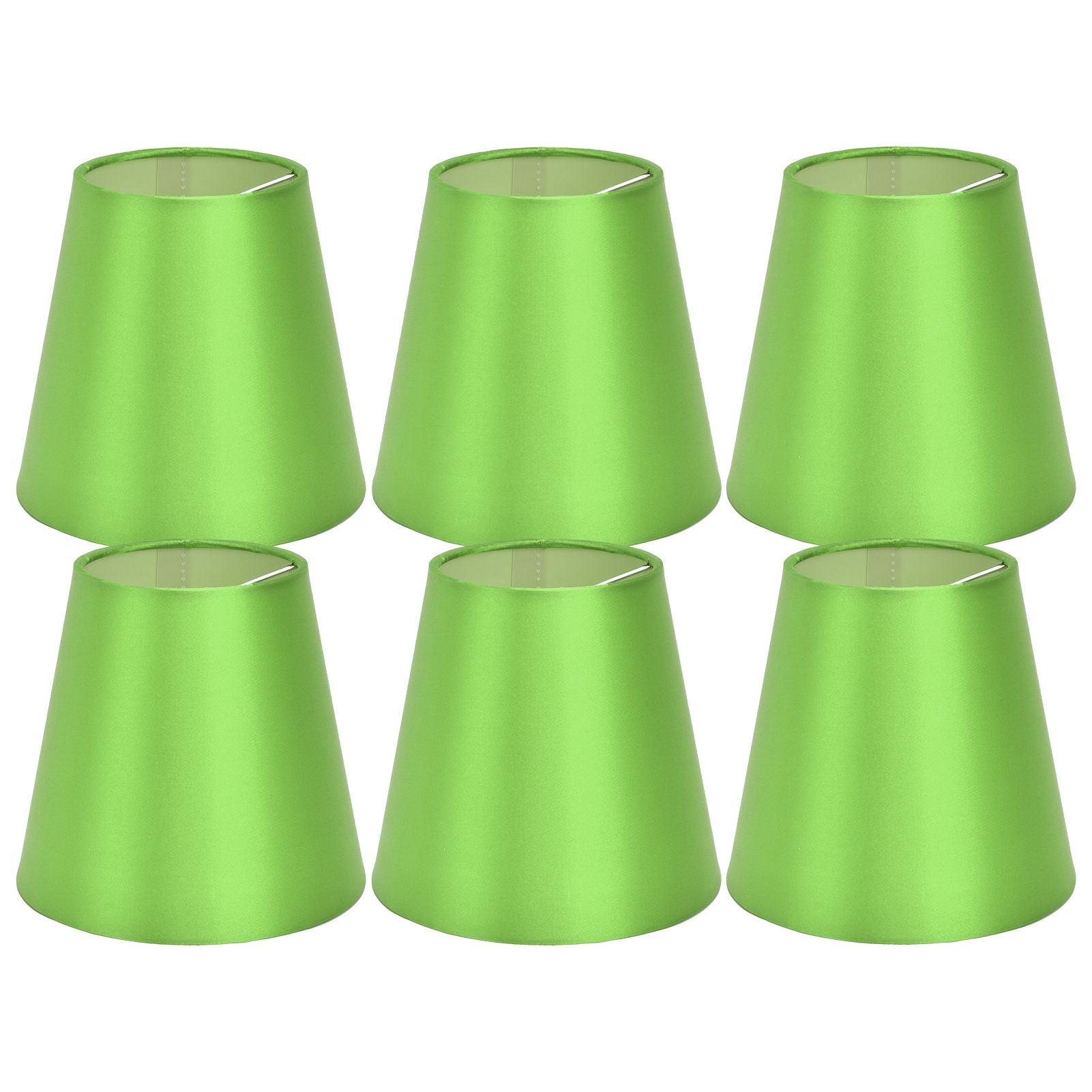 6PCS E14 Lamp Shade Fabric Lampshade Table Lamp Ceiling Lamp Shade for Bedroom Living RoomFluorescent Green PX157
