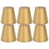6PCS E14 Lamp Shade Fabric Lampshade Table Lamp Ceiling Lamp Shade for Bedroom Living RoomGold PX153