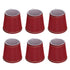 6PCS Fabric Lampshade Modern Simple Fabric Light Lampshade Phnom Penh Craftsmanship for E14 LampWine Red (PX43)