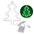Led Light Sign Green Christmas Trees Safe Stable Unique Shape Wide Application Neon Light for Bedroom Bar Party