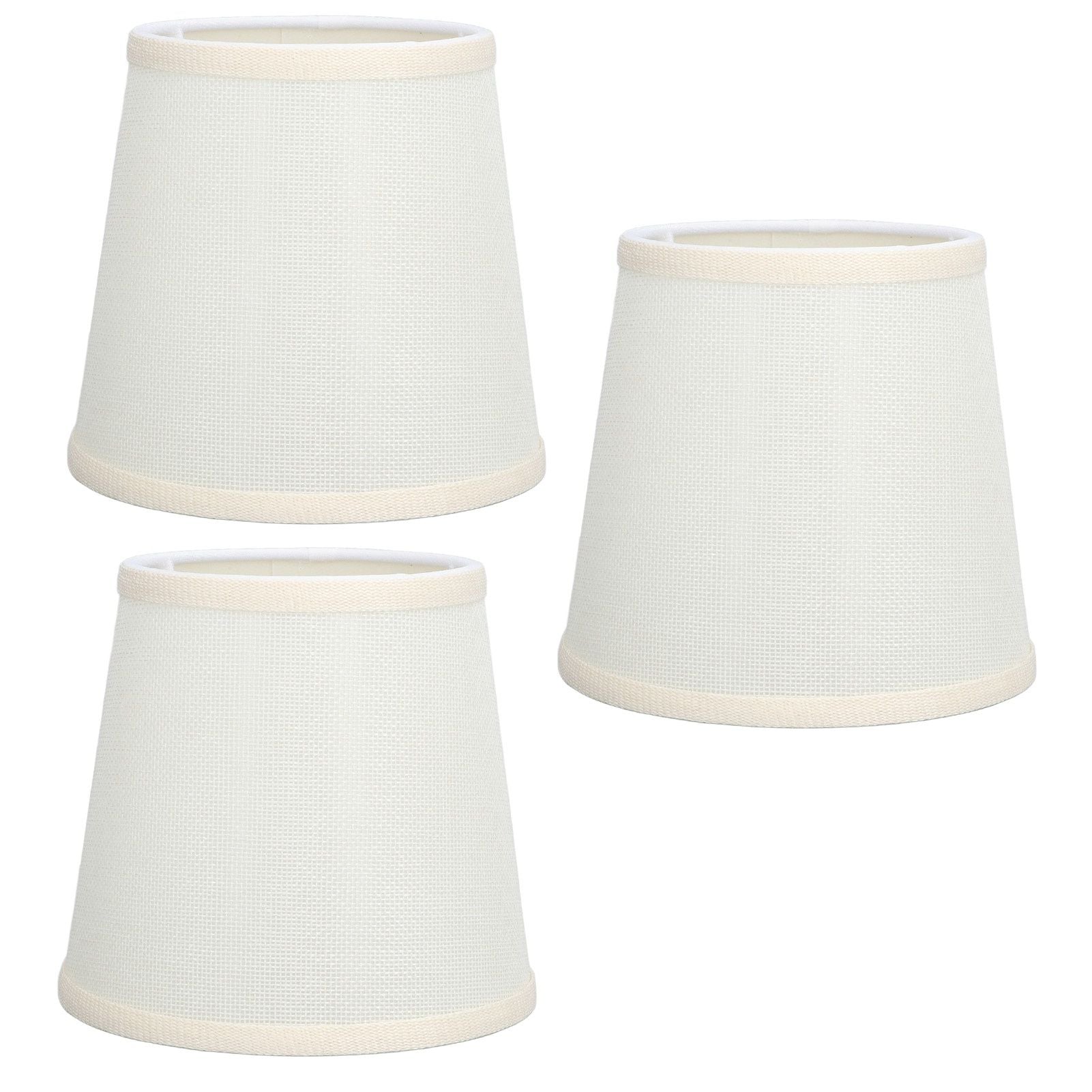 3Pcs Table Lampshade Hand Crafted High Transmittance Soft Cloth Highly Durable Safe Design Small Lamp Shades