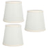 3Pcs Table Lampshade Hand Crafted High Transmittance Soft Cloth Highly Durable Safe Design Small Lamp Shades