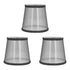3pcs E14 Cloth Lamp Shade Excellent Light Transmission Chandelier Lamp Shade for Household