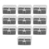 10PCS 4x4x2cm Lamp Holder Storage Box Portable Jewelry Storage Box Small Parts Medicine Storage Container