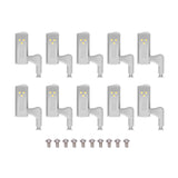 10pcs LED Cabinet Inner Hinge Sensor Light Bedroom Closet Wardrobe Cupboard Night Light