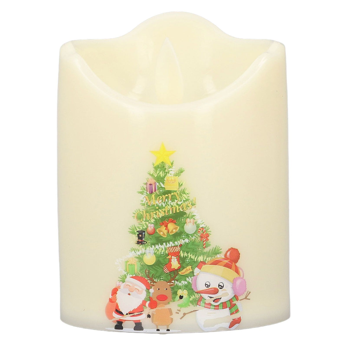 LED Candle Light Battery Powered Flameless Simulation Christmas Decoration Lamp BZ2863‑W‑2