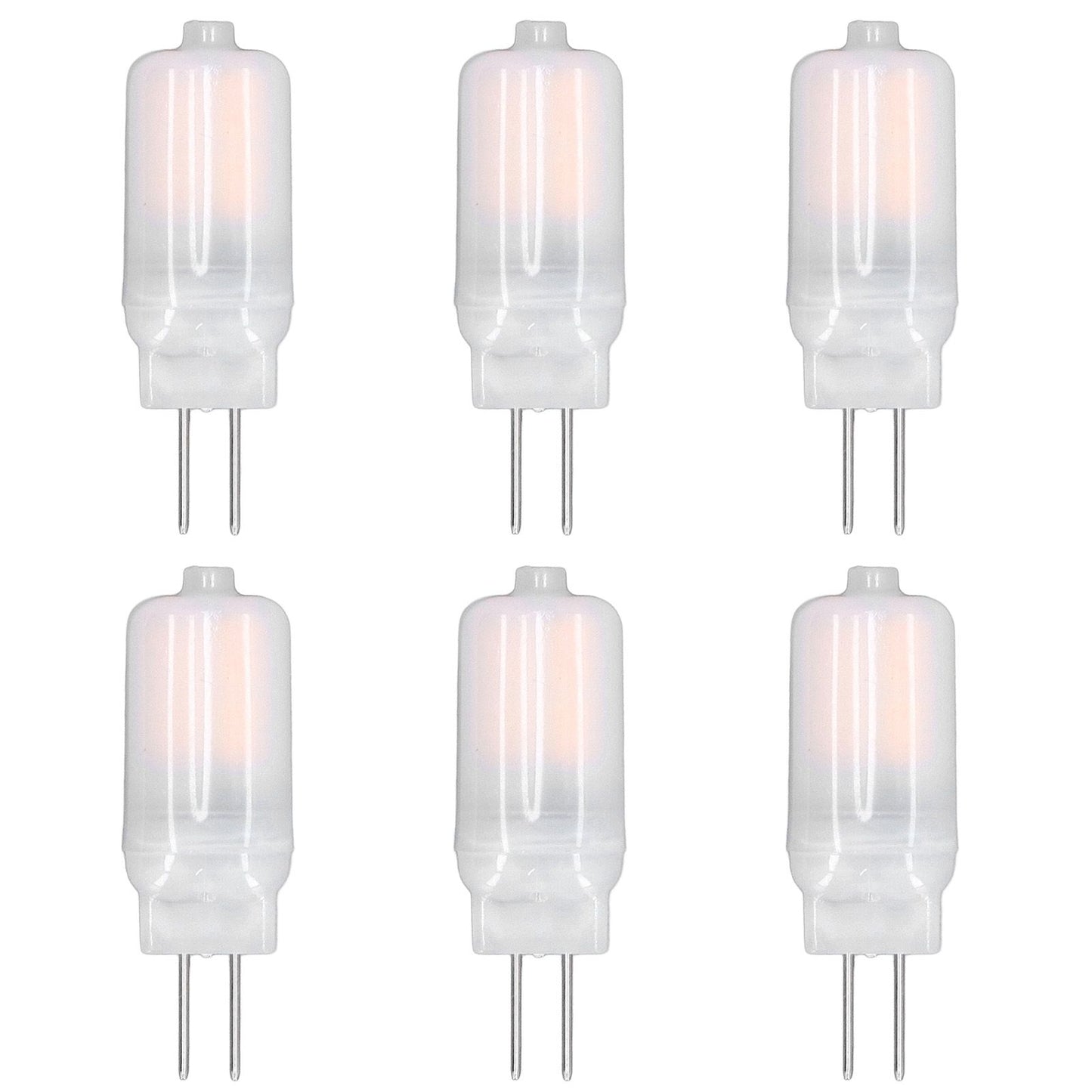6pcs G4 LED Bulb 12V 360° Luminescence 360° Heat Dissipation Low Power Consumption General Standard Interface Bulbs 3WWarm White