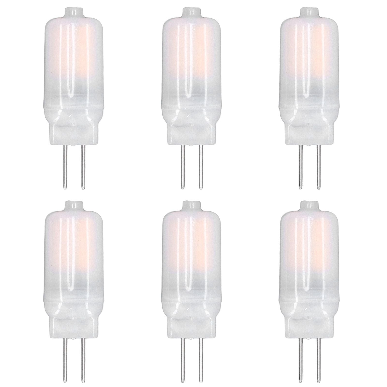 6pcs G4 LED Bulb 12V 360° Luminescence 360° Heat Dissipation Low Power Consumption General Standard Interface Bulbs 3WWarm White
