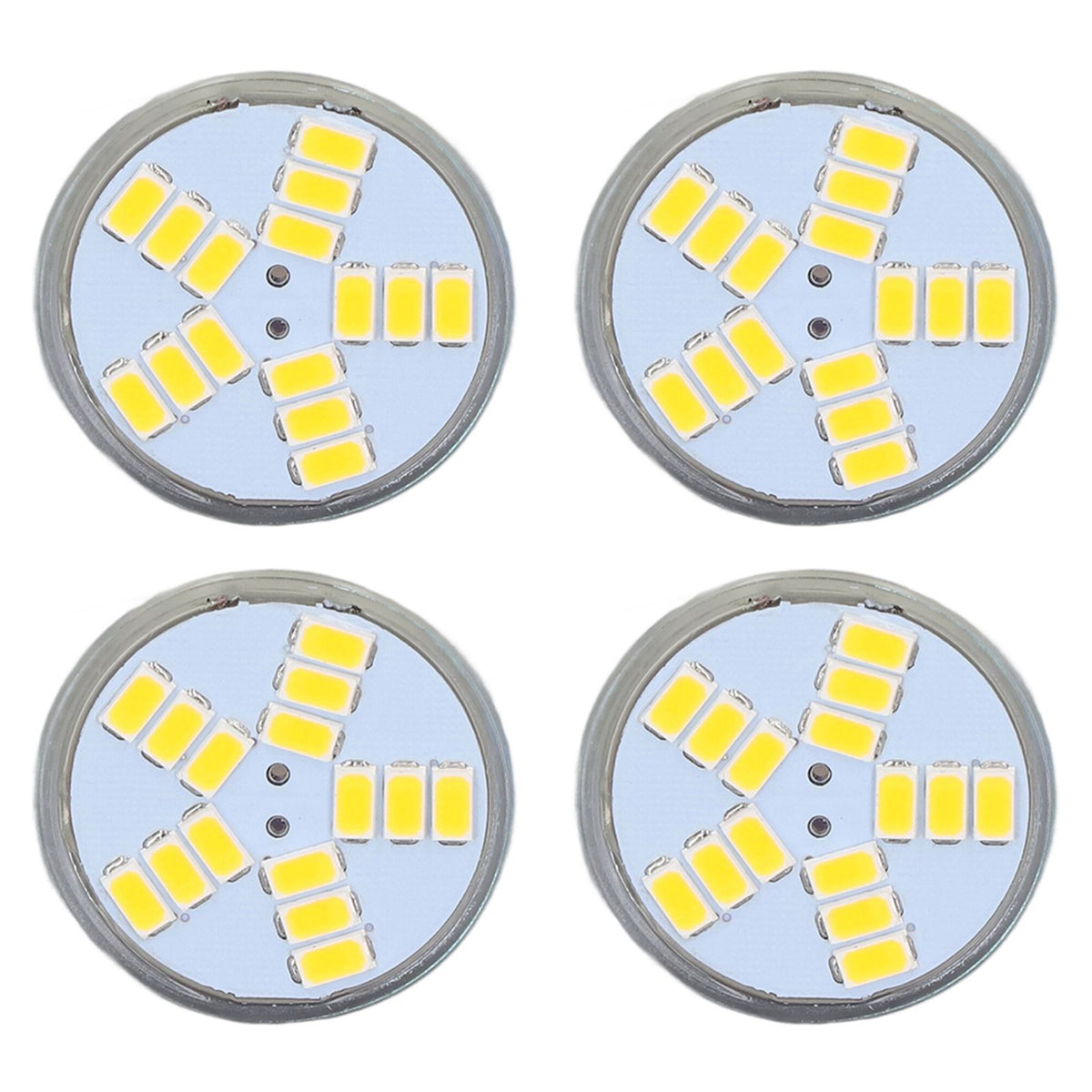 4Pcs MR11 LED Bulb 5W 500lm Bulb Replacement with 15 Beads Double Pin Base for Spotlight Landscape LampCold White