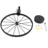Wall Lamp Decorative Wheel Light Retro Industrial Style Iron for Balcony Corridor Black