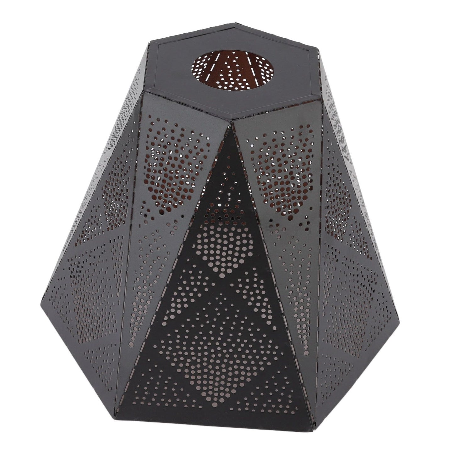 Lamp Shade Wrought Iron Hollow Design Modern Style Corrosion Resistant Table Lamp Shade for E27 E26 Lamp Holder