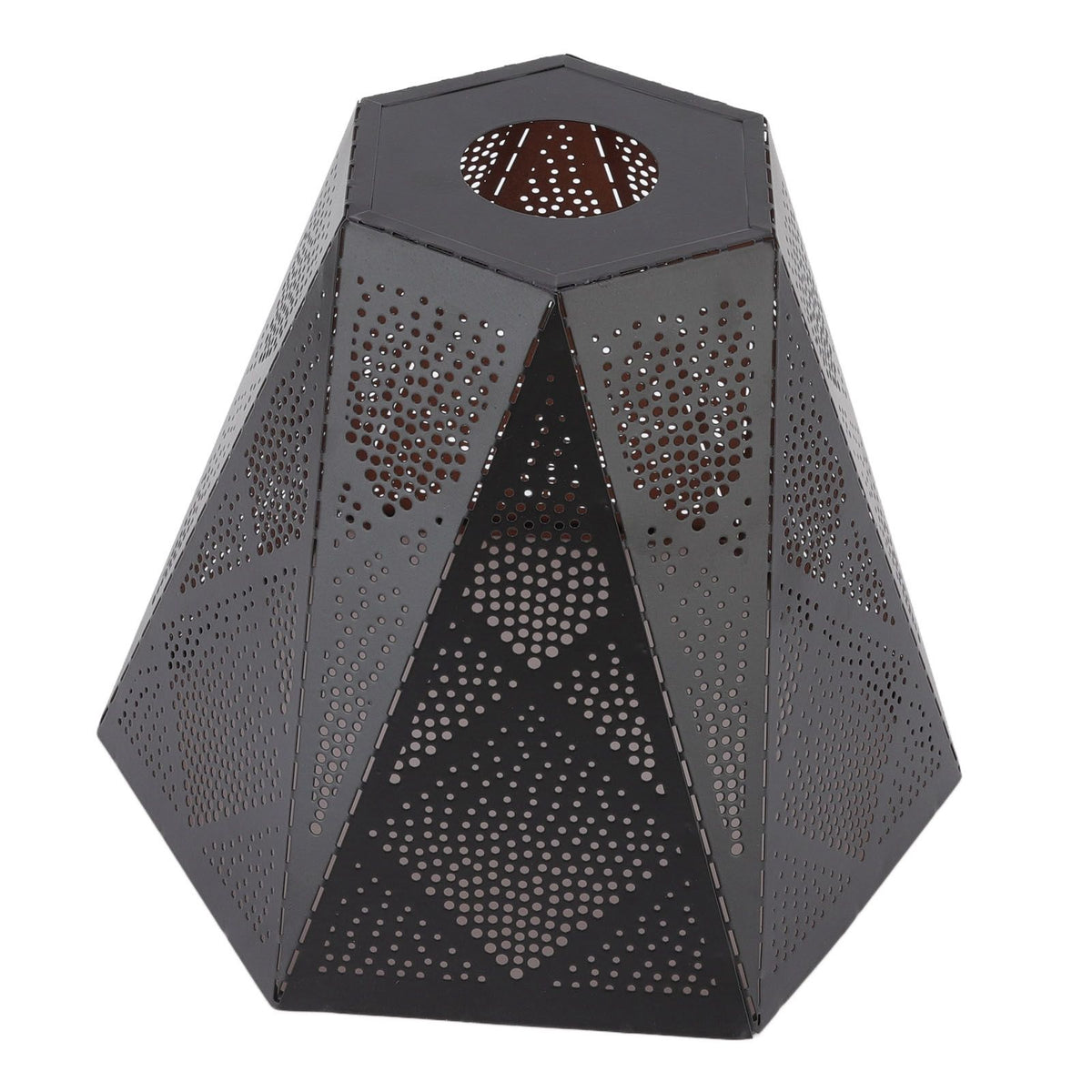 Lamp Shade Wrought Iron Hollow Design Modern Style Corrosion Resistant Table Lamp Shade for E27 E26 Lamp Holder