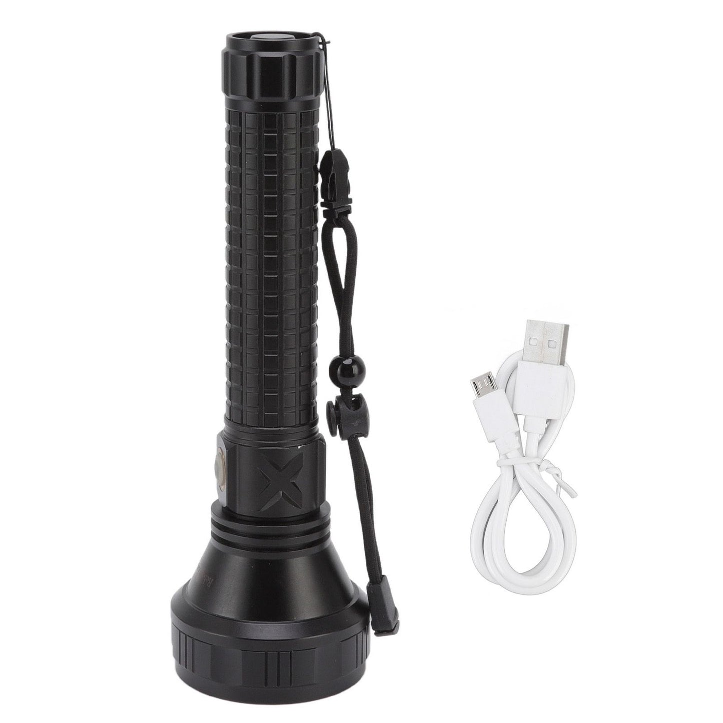 SST40 Powerful Flashlight Three Light Modes Long Range Torch Emergency Flashlight for Outdoor Adventure Camping Hiking