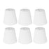 6Pcs White Fabric Lampshade Kit Modern Minimalist Lampshade for Candelabra Floor Table Chandelier Wall