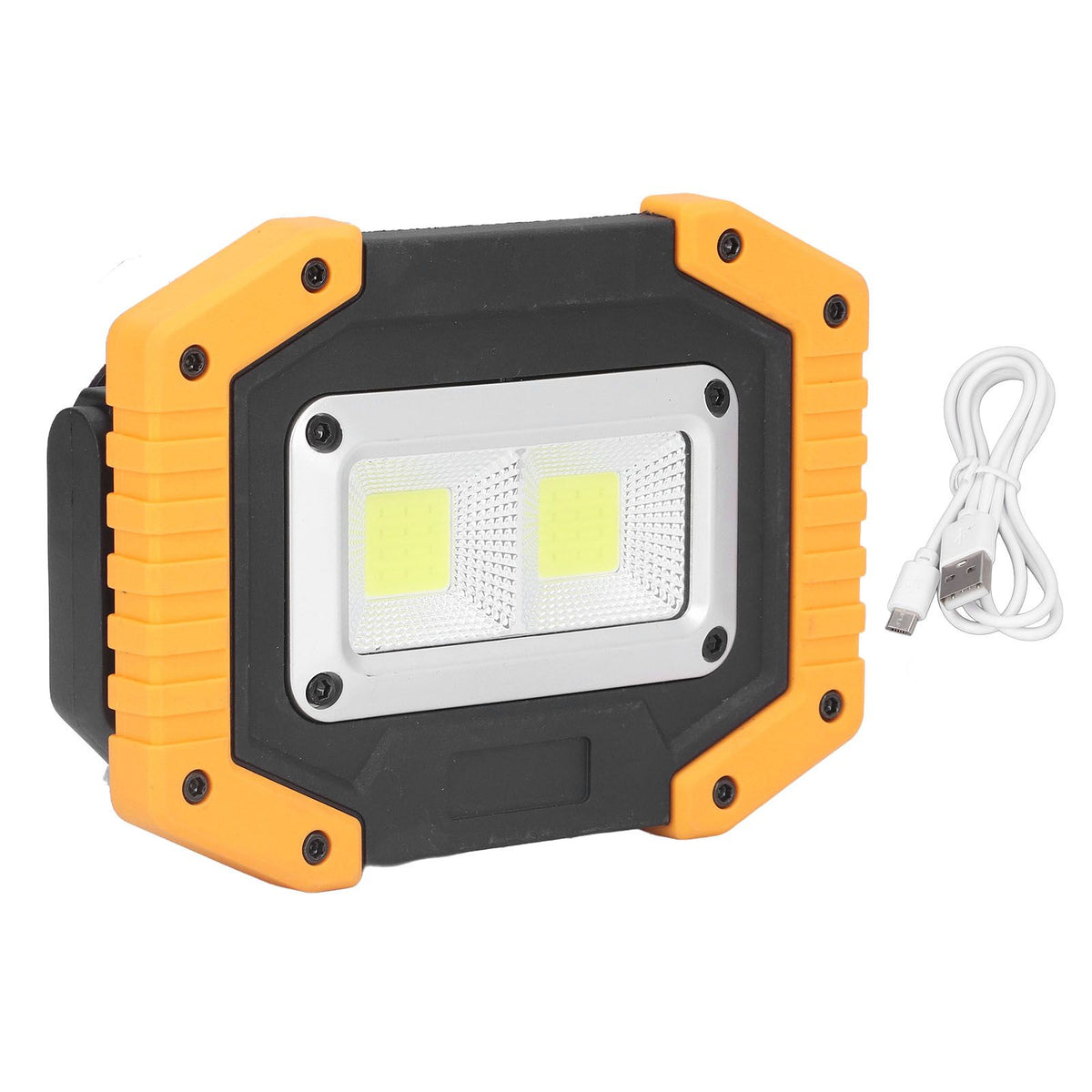 COB Work Light USB Rechargeable IP66 Waterproof Portable Work Light with Rotating Bracket for Car Maintenance Camping