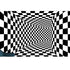 Black and White Checkered 3D Visual Effect Floor Rug Mat Bedroom Carpet for Kids Room Nursery