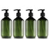 4PCS Plastic Bottles with Pump 500ml Refillable Plastic Soap Dispenser Bottle for Bathroom or Kitchen Handwash Lotions Shampoo Conditioner