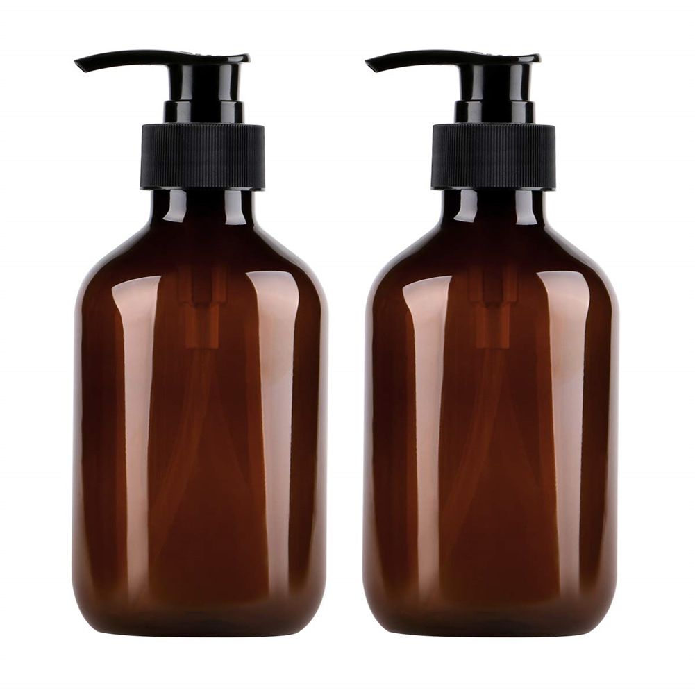 4PCS Plastic Bottles with Pump 500ml Refillable Plastic Soap Dispenser Bottle for Bathroom or Kitchen Handwash Lotions Shampoo Conditioner
