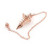 Metal Spiritual Pendulum for Divination Threaded Dowsing Pendulum Healing Pendulum Chain