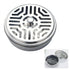 Round Mosquito Coil Holder Stainless Steel Mosquito Coil Disk Portable Mosquito Coil Tray with Hollow Cover