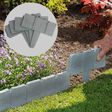 20pcs Landscape Edging Border Plastic Garden Fence Lawn Decorative Border