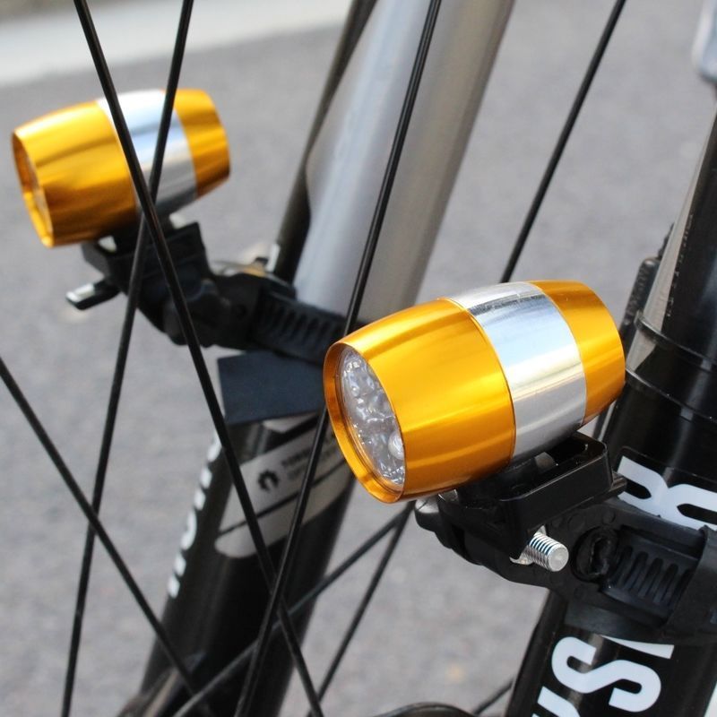 6LED Bike Lights Safety Lights Waterproof Mountain Bike Front Fork Aluminum Alloy Warning Lights Beer Light