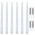 6Pcs LED Flameless Flickering Warm Light Taper Candles with 2 Remote Control for Christmas Thanksgiving Halloween Home Wedding Decoration