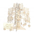 Wood Tree Frame Guest Book with Stand Unique Rustic Wedding Guest Registry with 100pcs Wooden Hearts