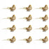 Imitation Feather Bird Multipurpose Fade Resistant Fake Feather Bird Ornament for Flowers Handicrafts Fairy Garden