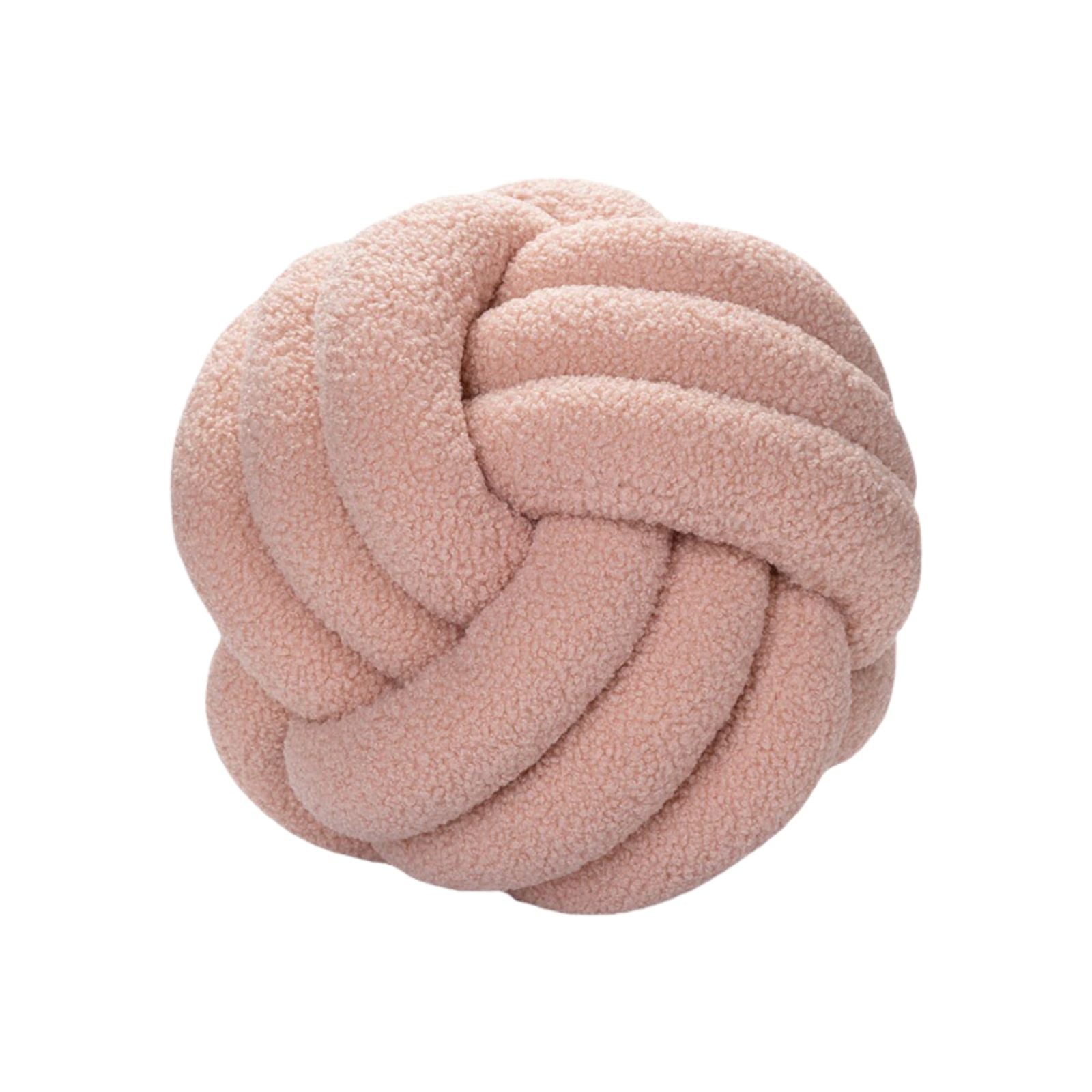 Knot Pillow Exquisite Soft Warm Beautiful Knotted Plush Pillow for Home Car Office Decoration