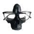 Skull Glasses Holder Sturdy Resin Rich Details Vivic Colors Skull Glasses Stand