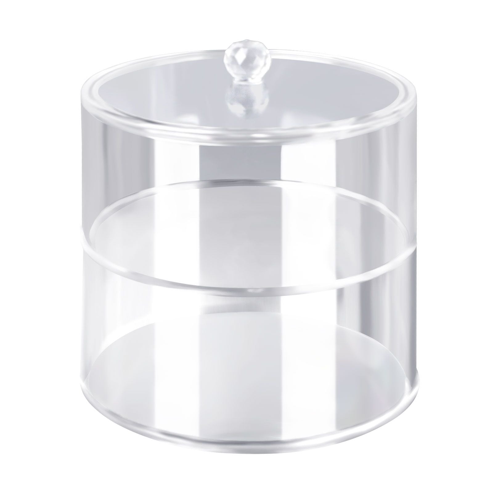 Acrylic Belt Organizer 2 Tiers Transparent 5.5in Diameter Strong Light Belt Display Case