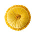 Round Velvet Cushion Ruffled Flower Cushion Decorative Sofa Throw Pillow