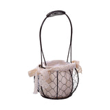 Iron Flower Baskets for Wedding Favors Floral Arrangement Flower Basket Succulent Greenery Baskets