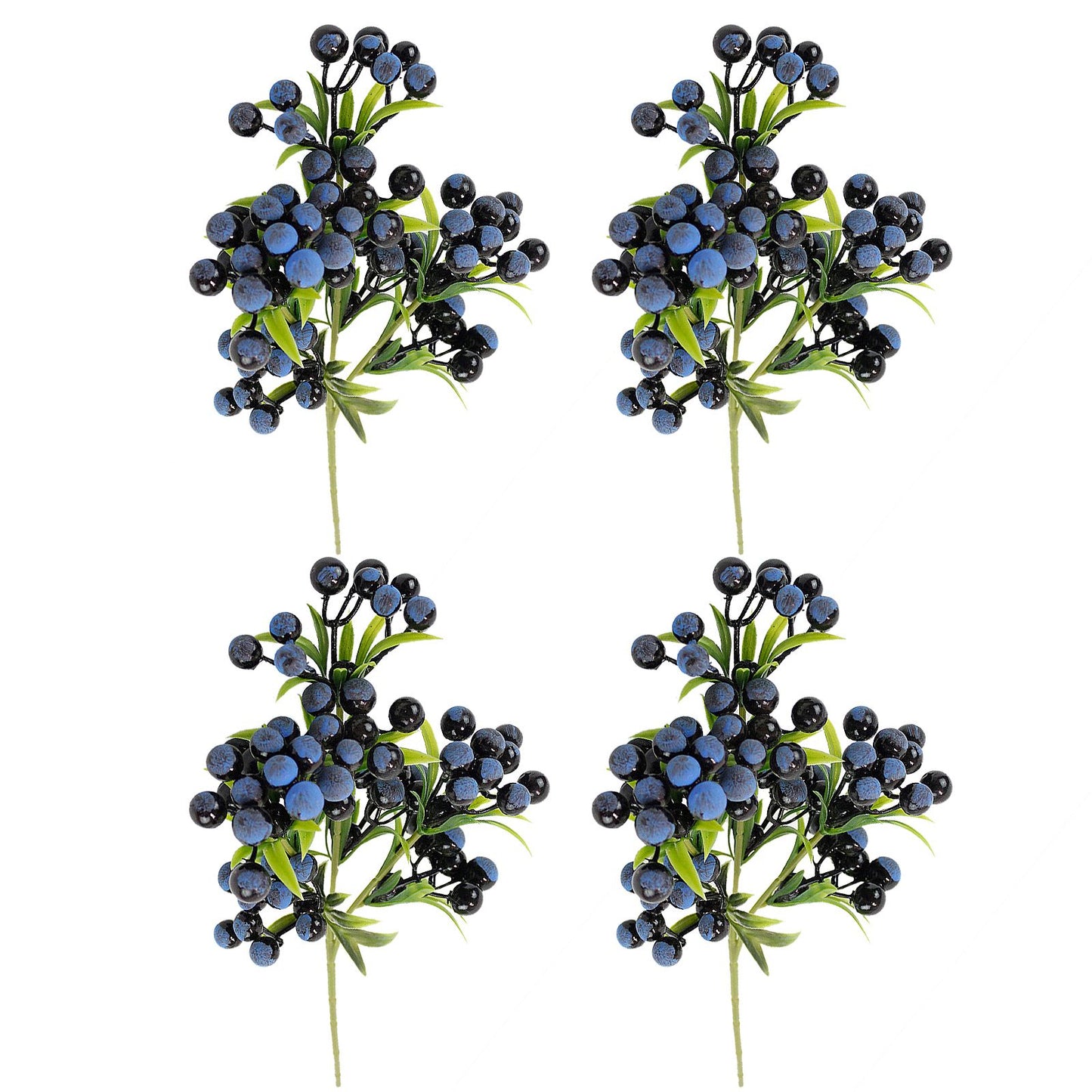 Christmas Berry Branches 3 Forks Simulation Foam Berry Picks Home Decoration
